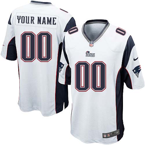 Nike New England Patriots Customized White Stitched Youth NFL Jersey